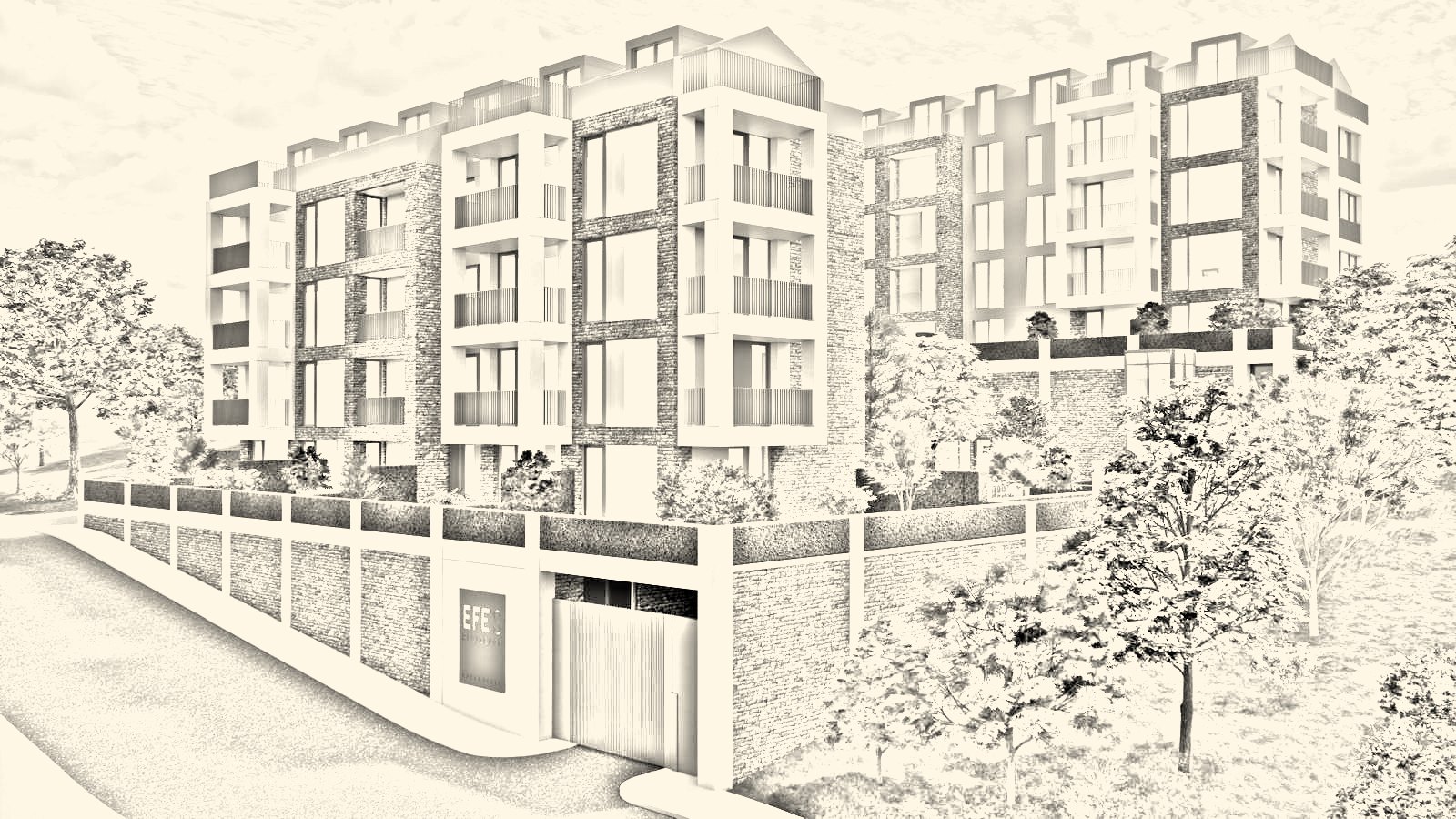 Efe's Residence Karamürsel konsept eskizi